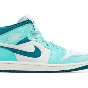 Nike Women's Air Jordan Mid Aqua Sneakers